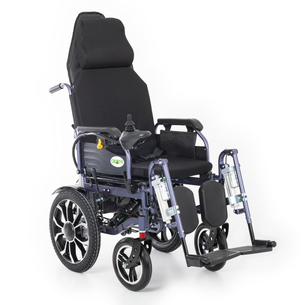 Creative CR-8012 Akülü Tekerlekli Sandalye (Motorlu Sırt Yatar ve Motorlu Ayak Kalkar)