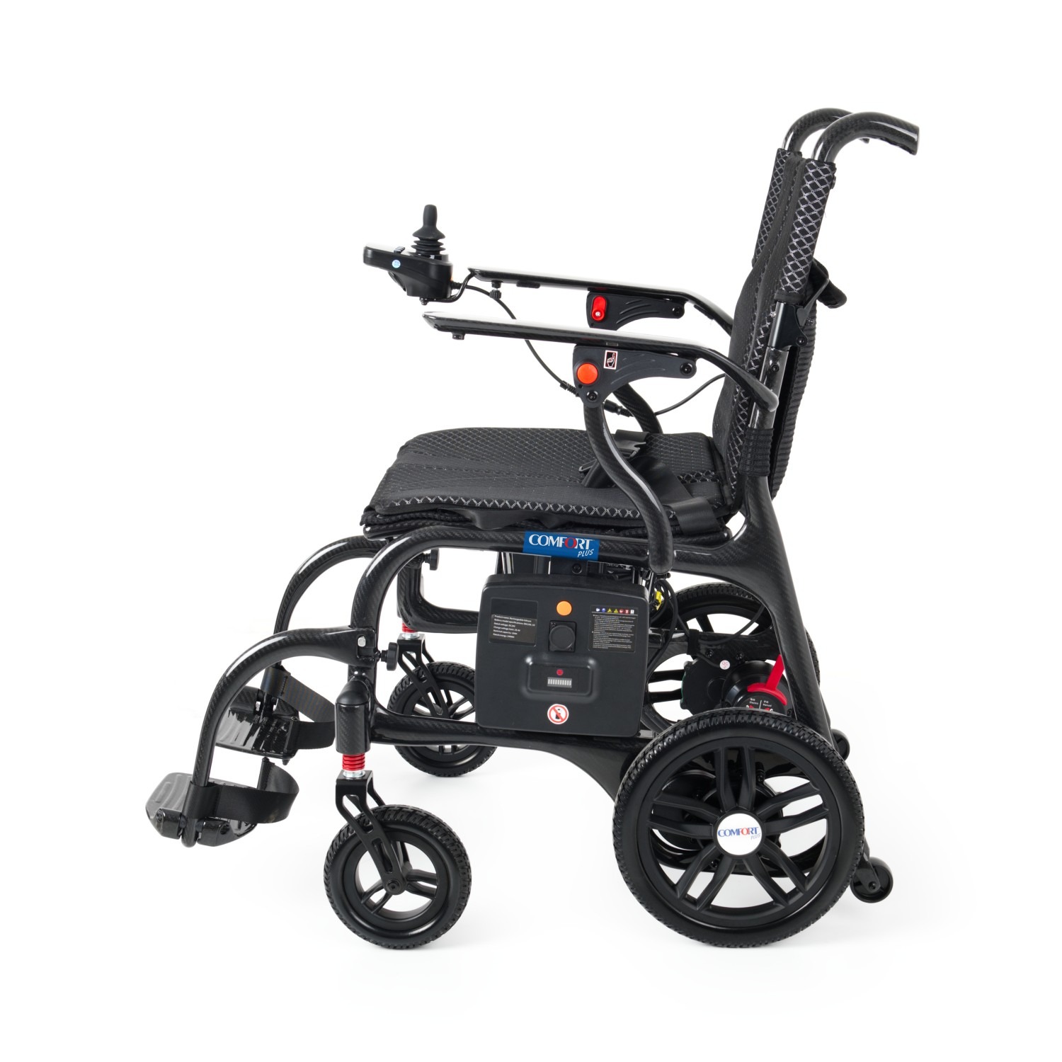 Comfort Plus DY01107 Karbon Akülü Tekerlekli Sandalye Ultra Hafif 20Ah Lityum Pil – 1. görsel