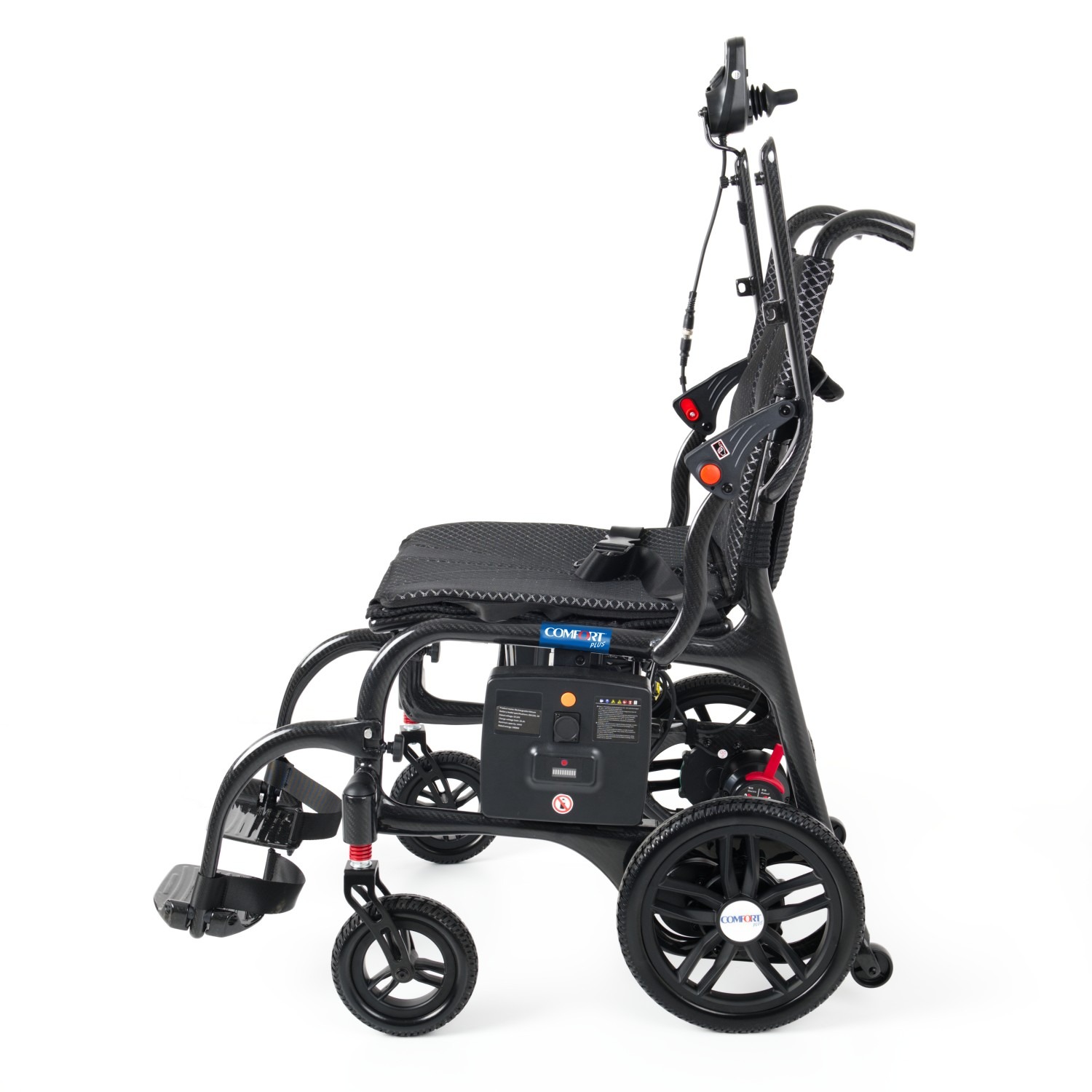 Comfort Plus DY01107 Karbon Akülü Tekerlekli Sandalye Ultra Hafif 20Ah Lityum Pil – 4. görsel