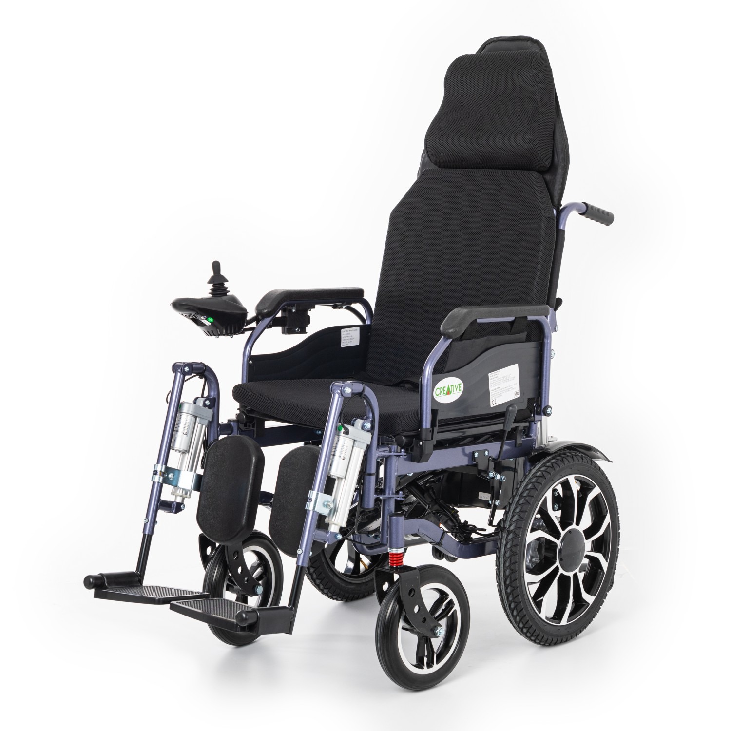 Creative CR-8012 Akülü Tekerlekli Sandalye (Motorlu Sırt Yatar ve Motorlu Ayak Kalkar) – 1. görsel