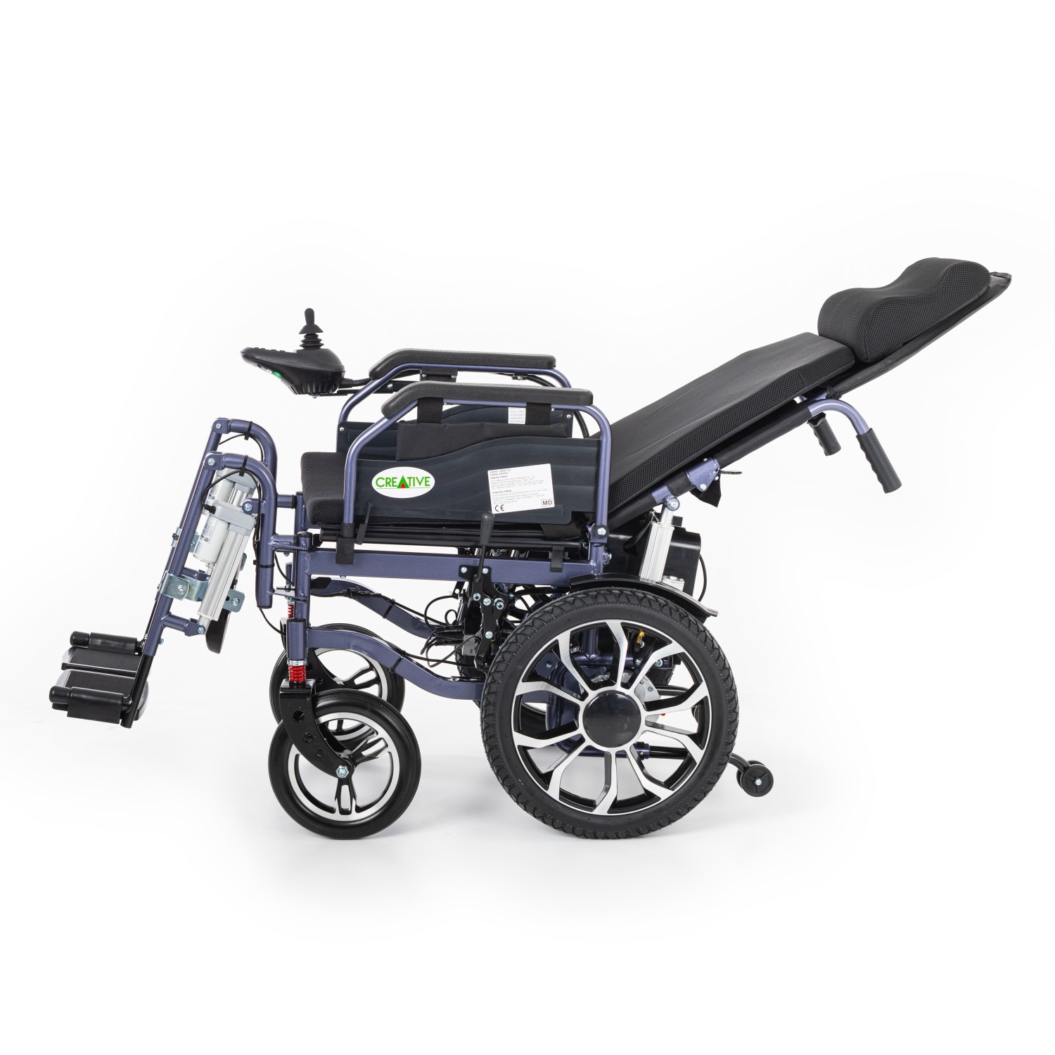 Creative CR-8012 Akülü Tekerlekli Sandalye (Motorlu Sırt Yatar ve Motorlu Ayak Kalkar) – 3. görsel