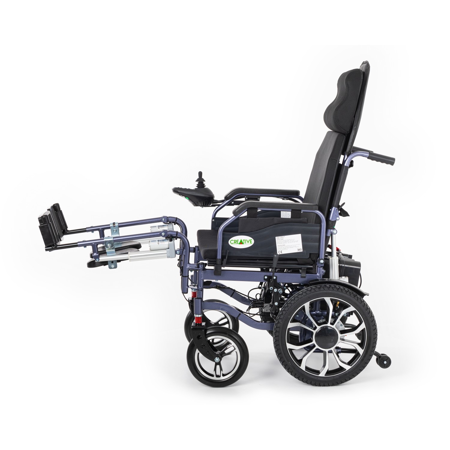 Creative CR-8012 Akülü Tekerlekli Sandalye (Motorlu Sırt Yatar ve Motorlu Ayak Kalkar) – 4. görsel