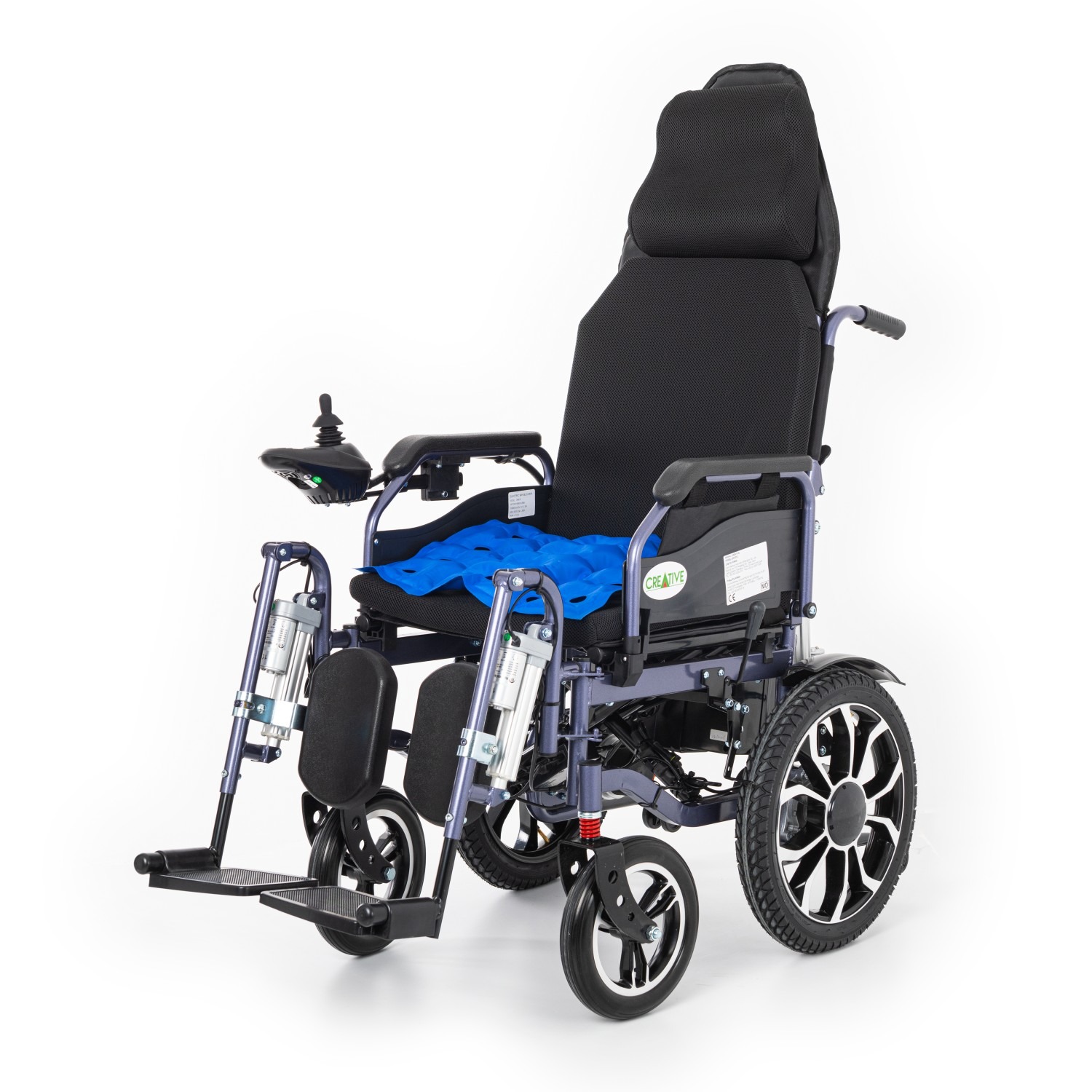 Creative CR-8012 Akülü Tekerlekli Sandalye (Motorlu Sırt Yatar ve Motorlu Ayak Kalkar) – 7. görsel