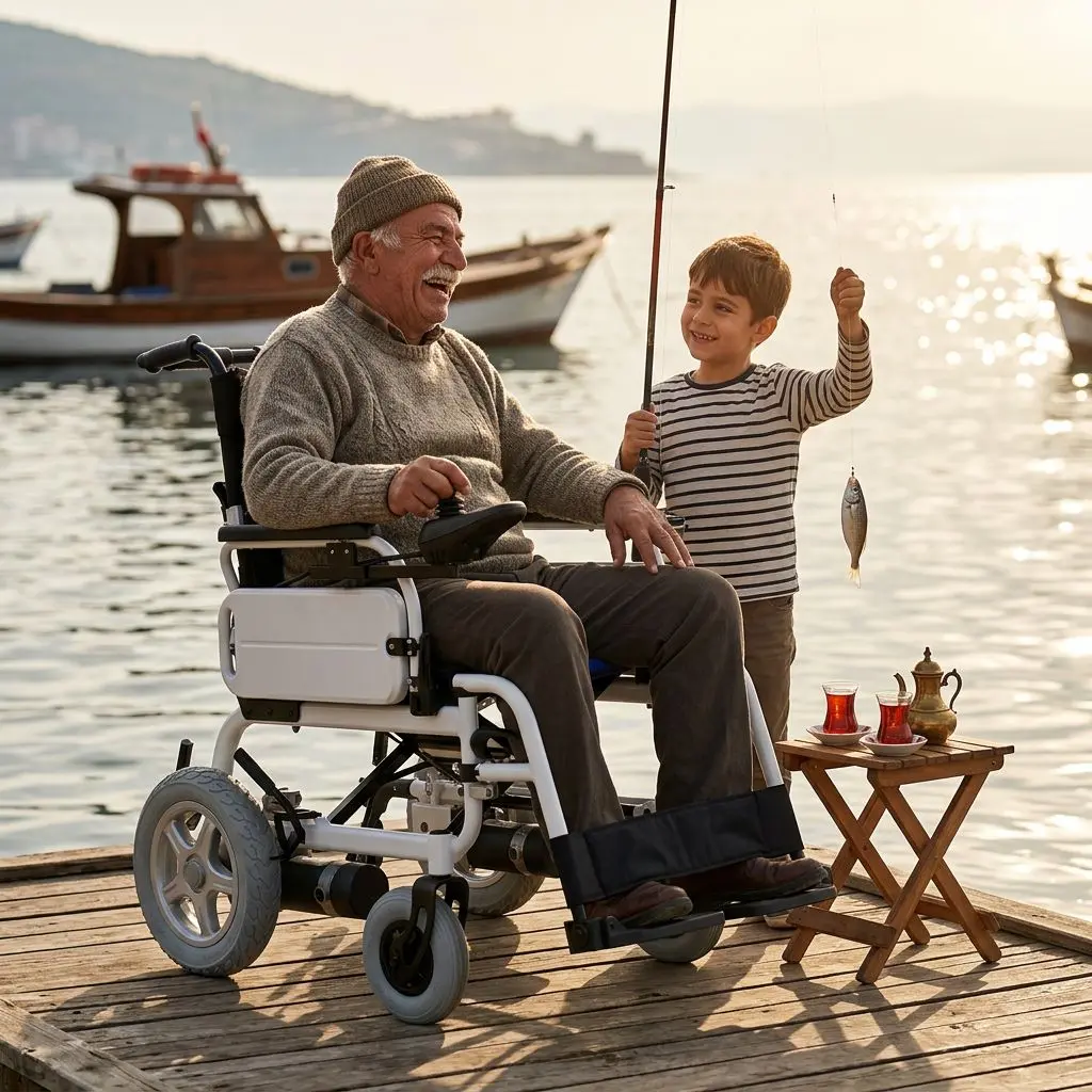 SW-P110 Akülü Tekerlekli Sandalye — premium ürün görseli